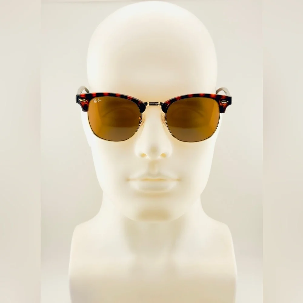 Ray-Ban ClubMaster Sunglasses RB3016 Polished Havana frame B15 Brown Lenses New!
